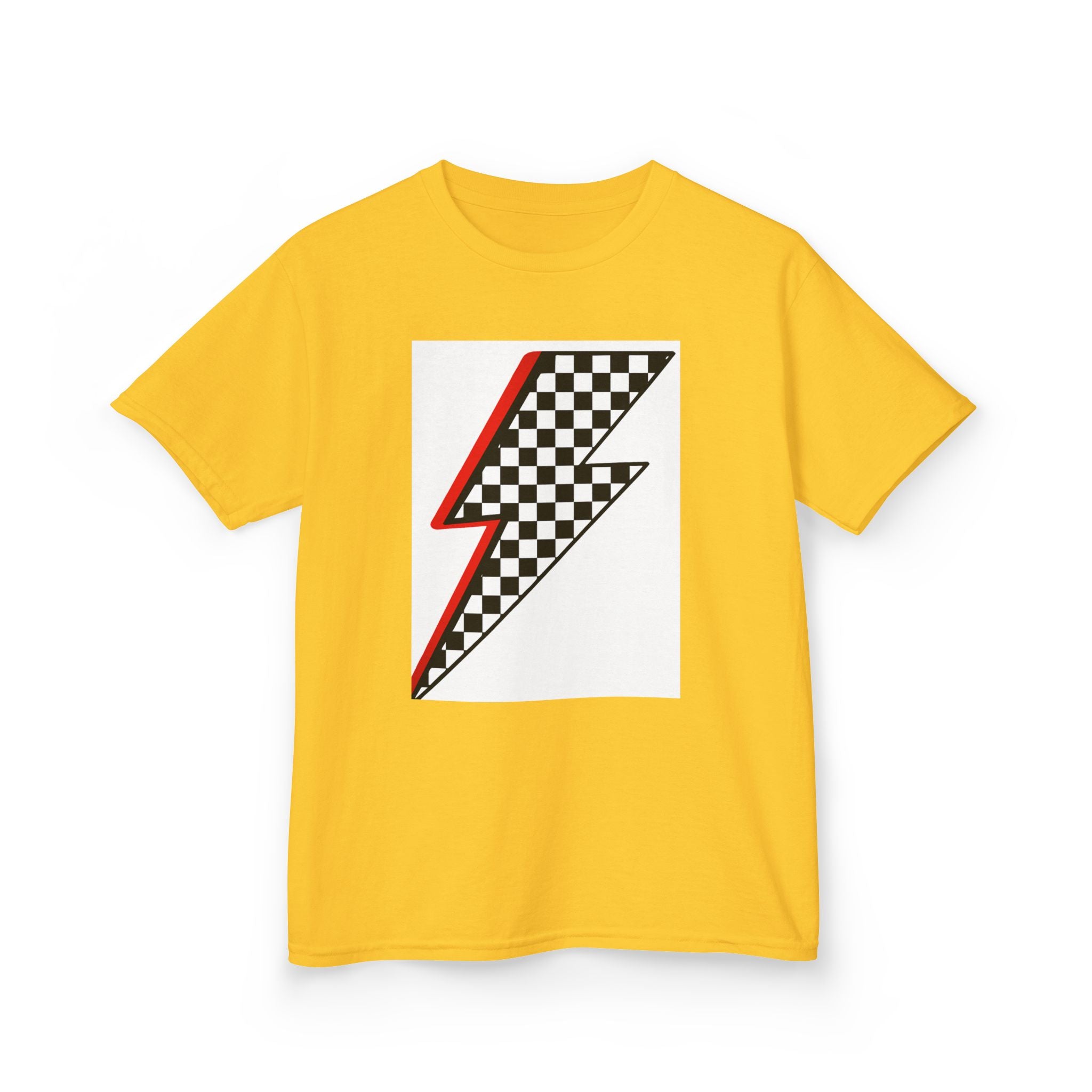 Kids Checkered Lightning Heavy Cotton™ Tee
