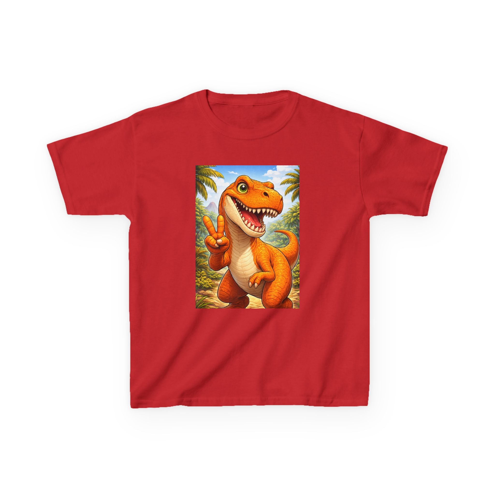 Kids T-rex in Peace Heavy Cotton™ Tee