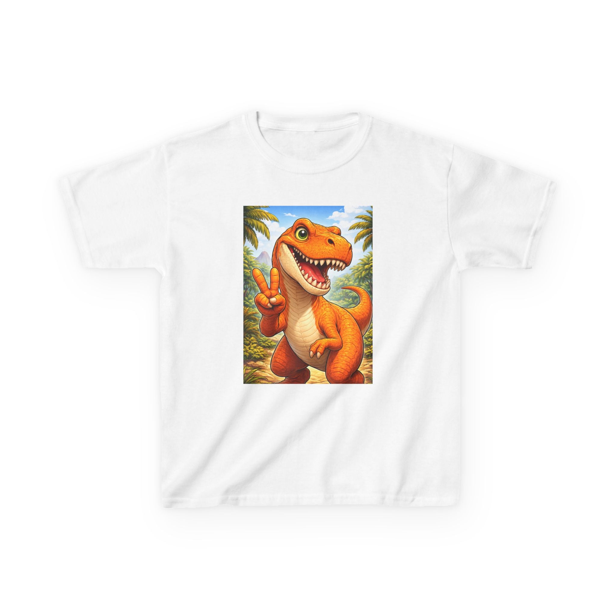 Kids T-rex in Peace Heavy Cotton™ Tee