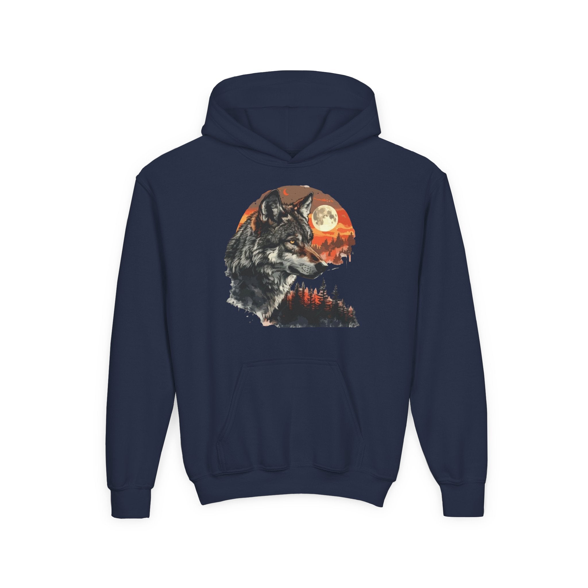 Youth Wild At Heart Heavy Blend Hooded Sweatshirt