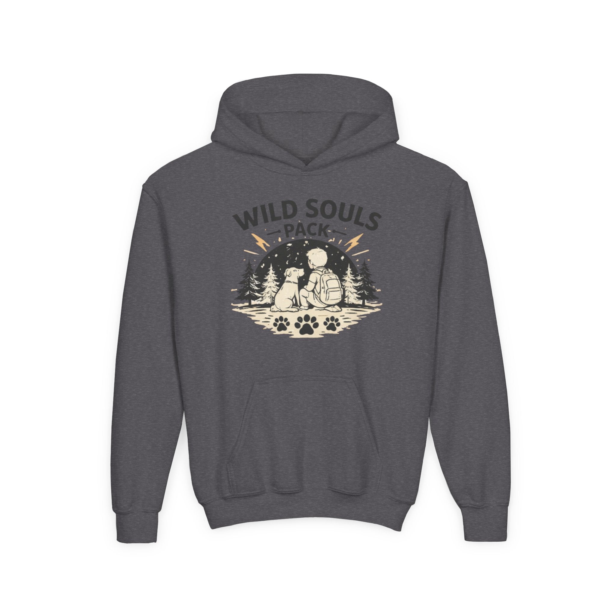 Youth Wild Souls Pack Heavy Blend Hooded Sweatshirt
