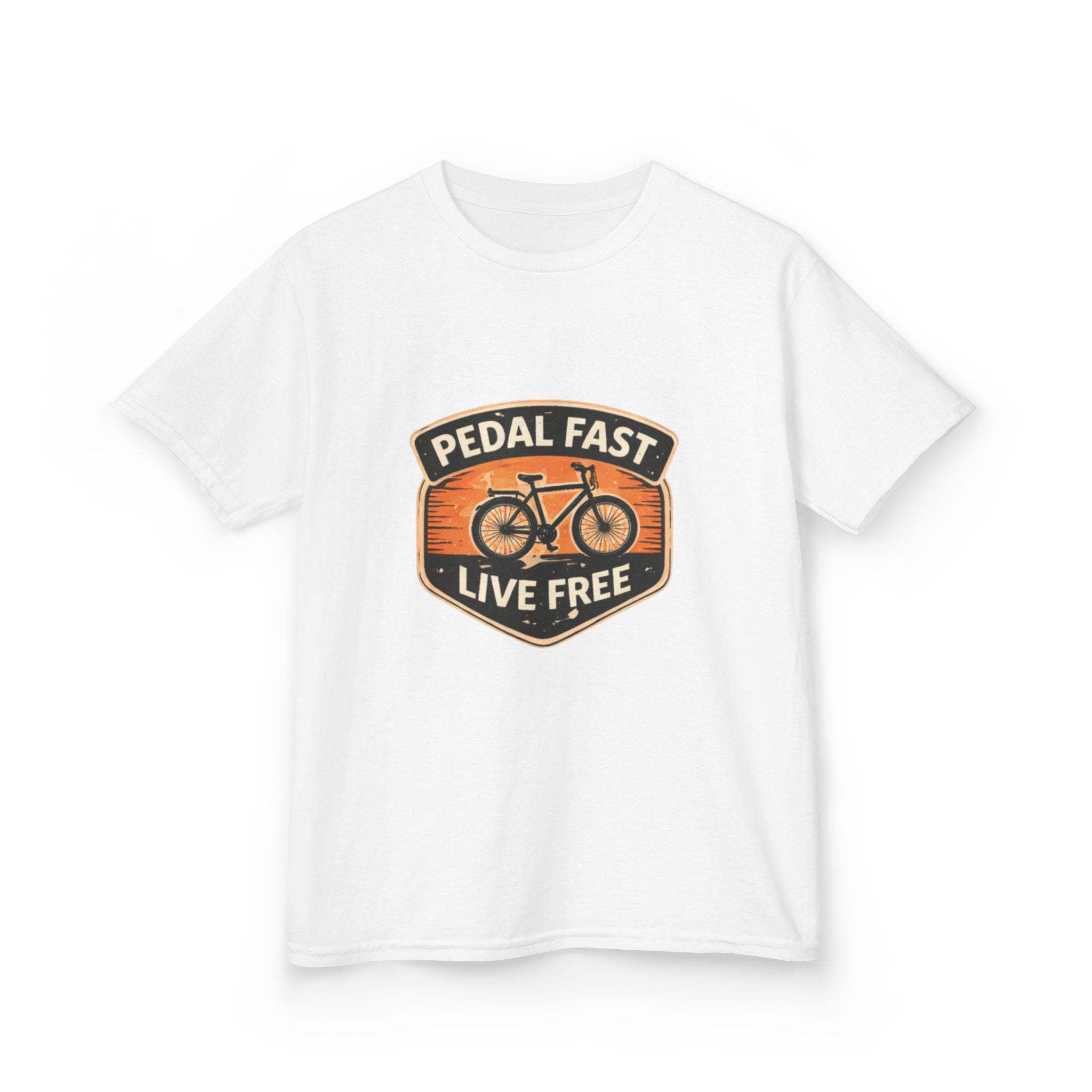 Kids Pedal Fast Live Free Heavy Cotton™ Tee