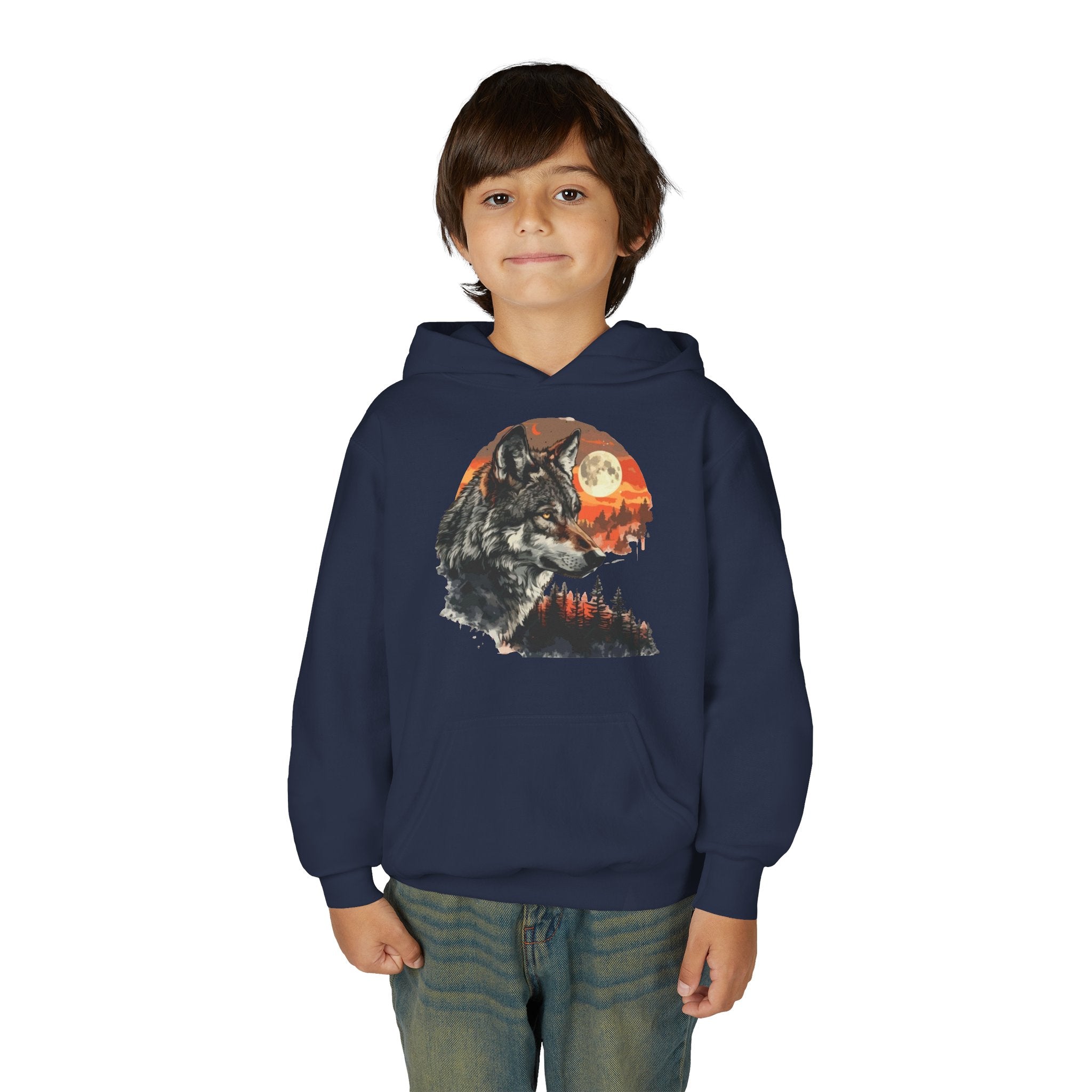 Youth Wild At Heart Heavy Blend Hooded Sweatshirt