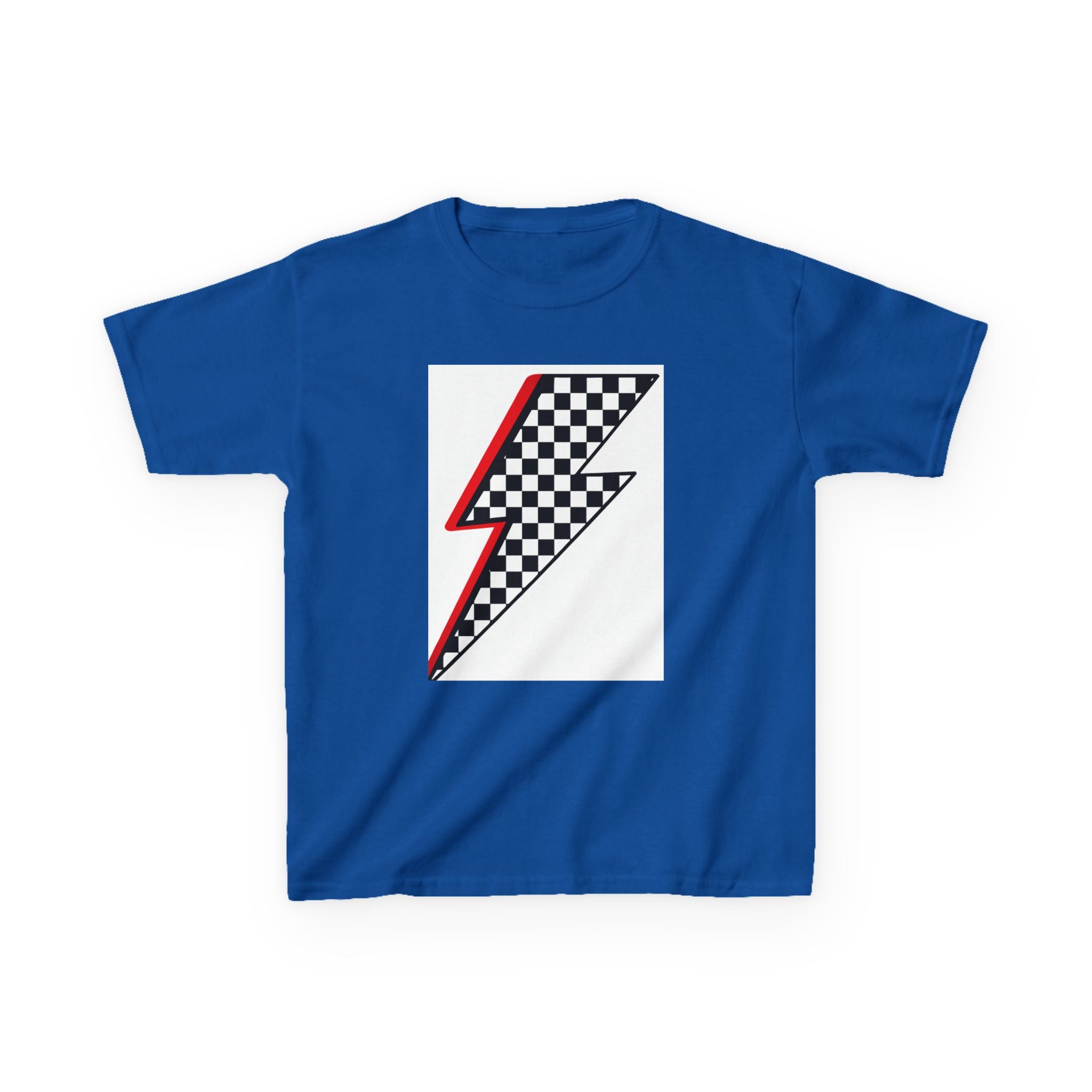 Kids Checkered Lightning Heavy Cotton™ Tee