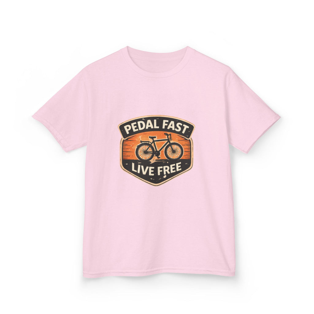 Kids Pedal Fast Live Free Heavy Cotton™ Tee