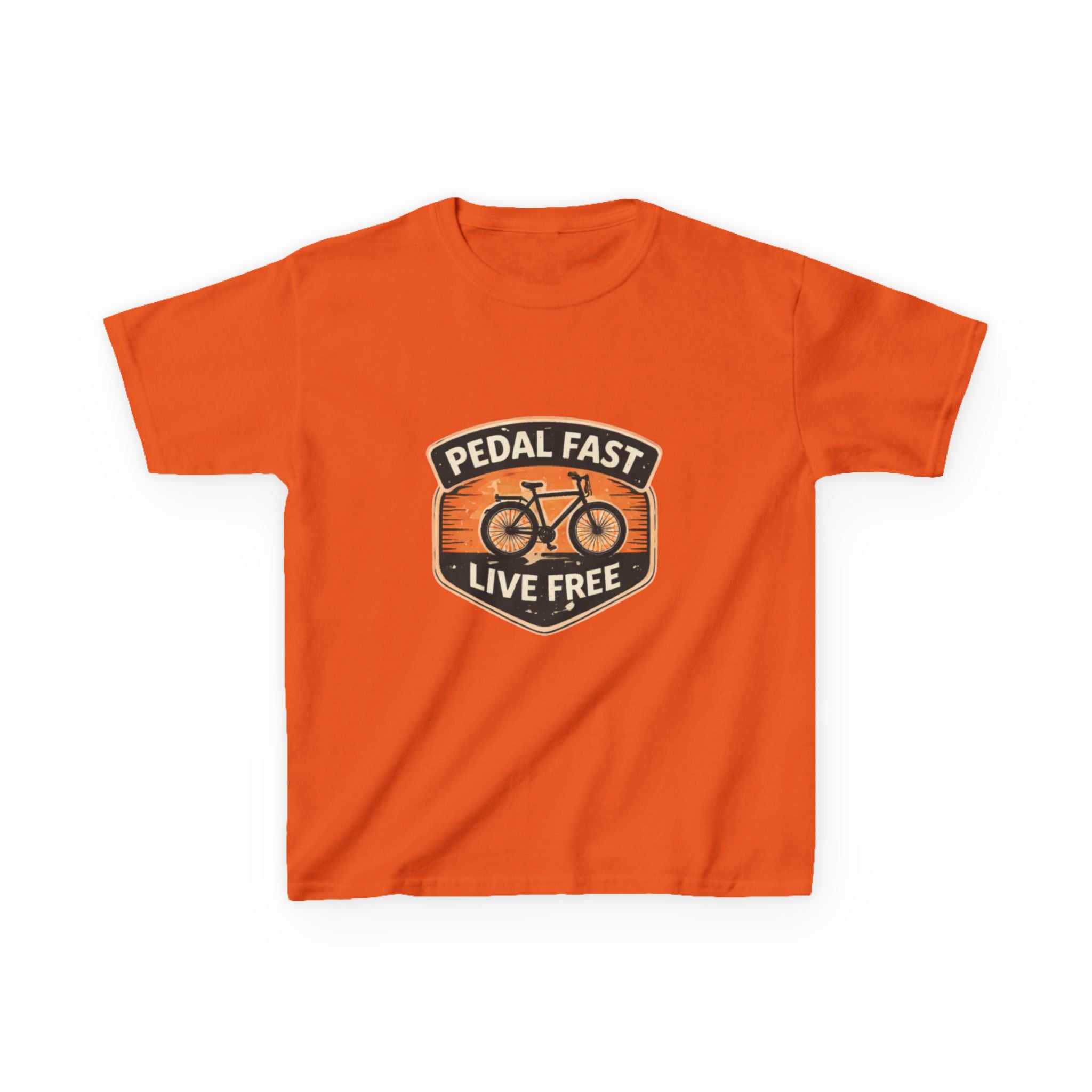 Kids Pedal Fast Live Free Heavy Cotton™ Tee