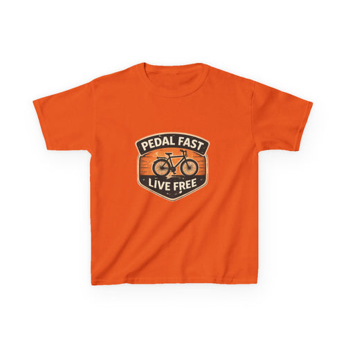 Kids Pedal Fast Live Free Heavy Cotton™ Tee