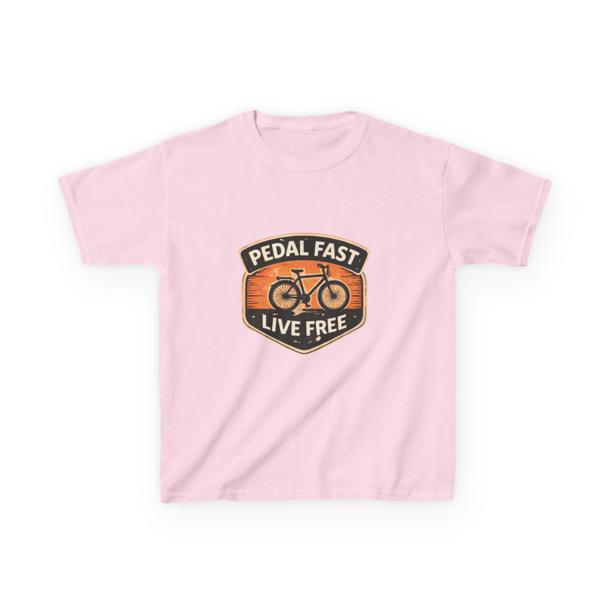 Kids Pedal Fast Live Free Heavy Cotton™ Tee